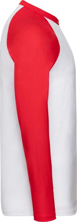 Actual product image Fruit of the Loom Unisex Adult Contrast Long-Sleeved Baseball T-Shirt (M)