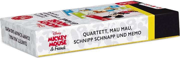 Produktbild ASS Altenburg 22501530 - Disney Mickey & Friends: Quartett 4 in 1, für 2-4 Spieler, ab 4 Jahren (Englisch)
