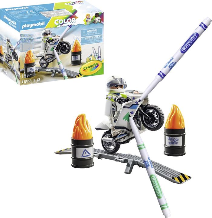 Image du produit Playmobil Couleur : Motocross Moto (71377)