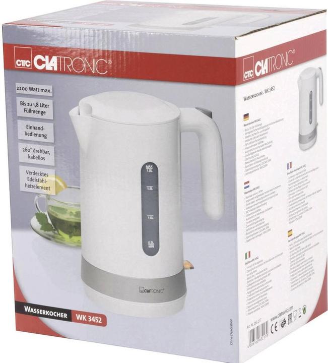 Immagine prodotto Clatronic Bollitore elettrico senza fili WK 3452 (1.80 l)