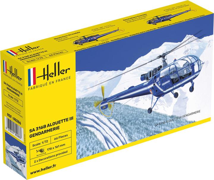 Image du produit Heller SA 316 Alouette III Gendarmerie