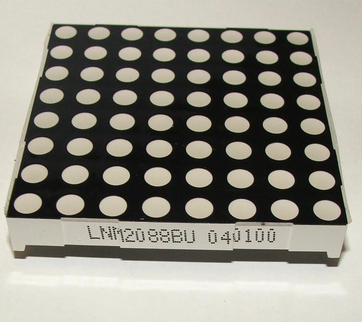 Actual product image OEM Ultra Bright 8x8 LED Matrix Red 6x6cm