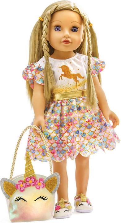 Image du produit Heless Sac de poupée licorne, taille 35-45 cm