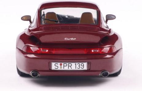 Actual product image Solido 1:18 Porsche 911 (993) Turbo 1997 silver