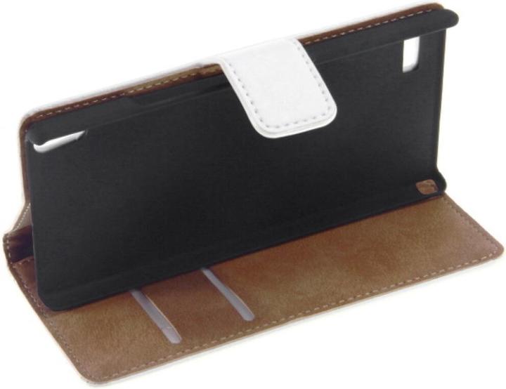 Immagine prodotto OEM Custodia a libro in pelle sottile per Huawei P6 - bianco 4250710543212 (Huawei Ascend P6)