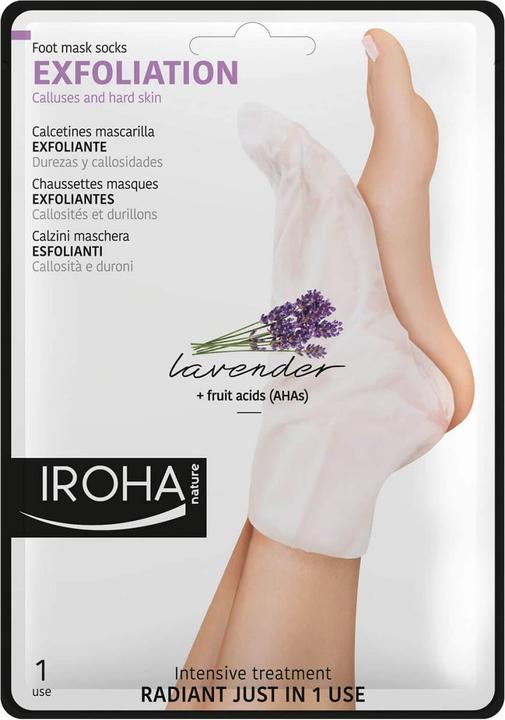 Produktbild Iroha Nature Nature - Exfoliating Foot Mask Socks Lavendel (Fussmaske, 498.67 ml)