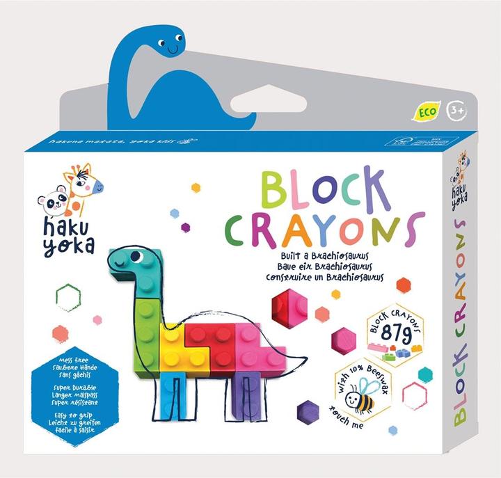 Image du produit Magni Crayons de cire en blocs Brachiosaurus (Multicolore)