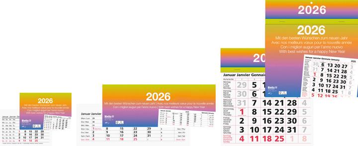 Valeurs nutritives et ingrédients Biella Calendrier à déchirer (24 x 9 cm, Couverture rigide, Allemand, Anglais, Italien, Français)