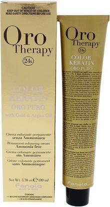 Actual product image Fanola Oro Therapy Colour Keratin 6.5 100ml Dark Blonde Mahogany (6.5 Dark blonde mahogany)