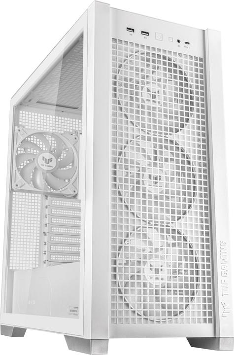 Produktbild ASUS TUF Gaming GT302 TG ARGB White (ATX, mATX, Mini-ITX)
