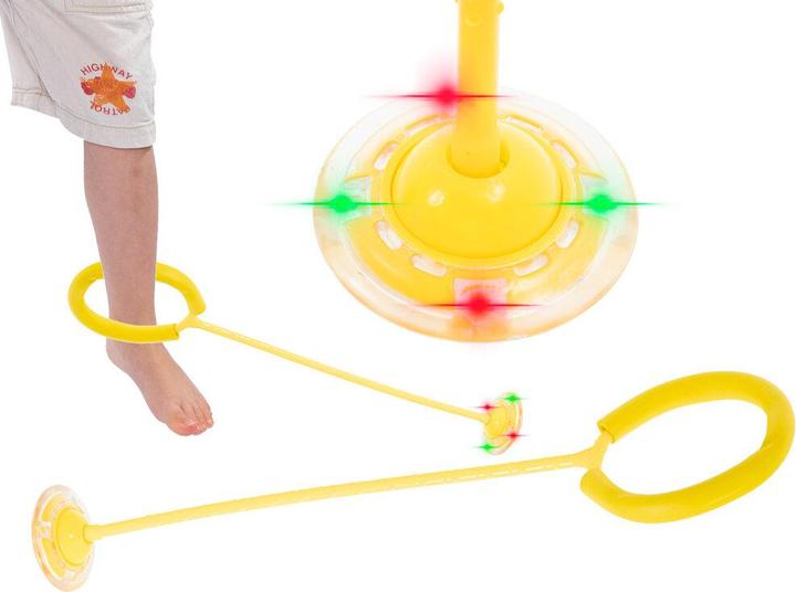 Immagine prodotto Ikonka Gamba hula hoop corda per saltare palla luminosa LED giallo
