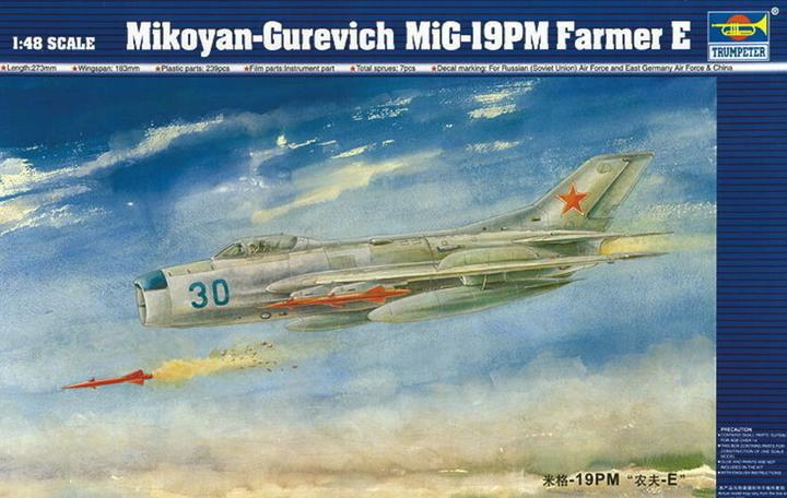 Actual product image Trumpeter MiG-19 PM Farmer E