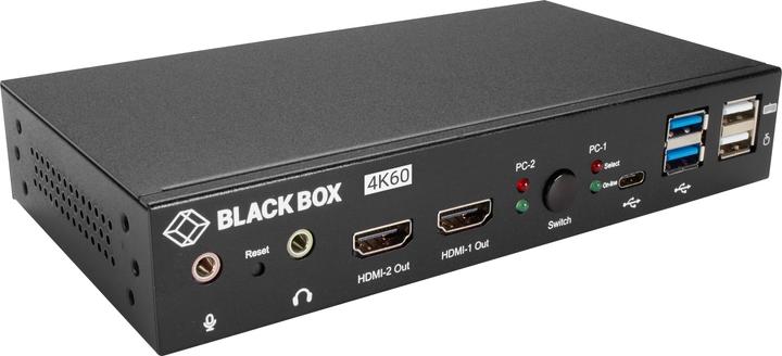 Actual product image Black Box KVM Switch, UHD 4K60, Dual