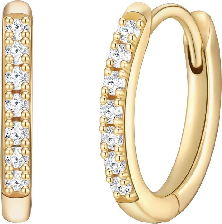 Glanzstücke München Damen Sterling Silber Zirkonia gelbgold - 32002 (Sterling Silber)