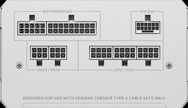 Produktbild Corsair PSU RMe White 850W 80+Gold FM ATX3.1 2025 (850 W)