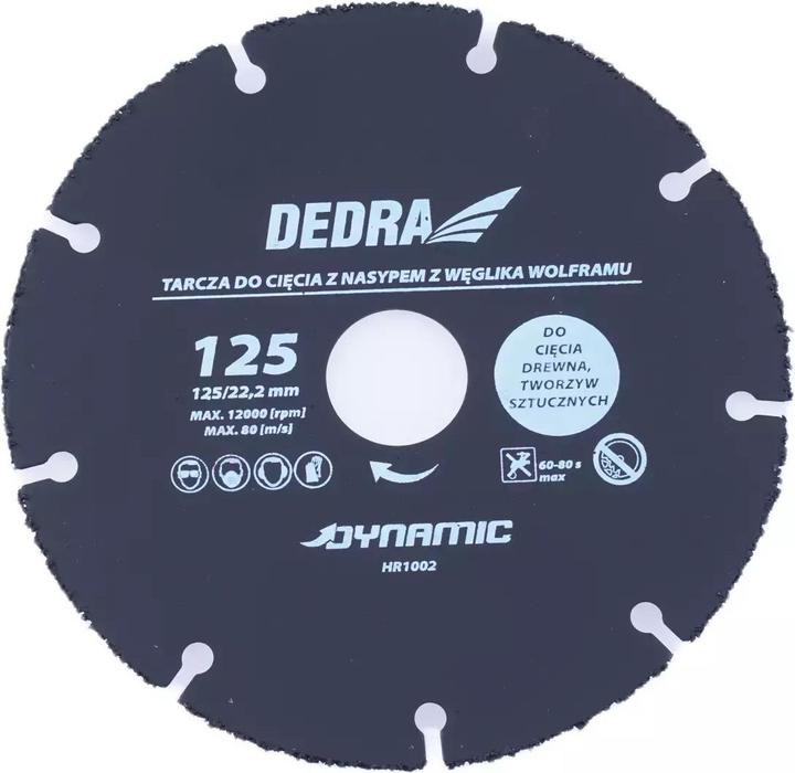 Immagine prodotto Dedra Disco per tagliare il legno, 125 mm