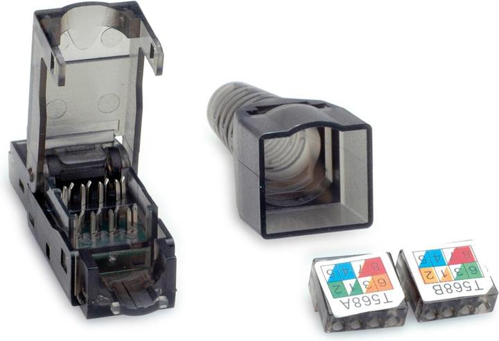 Produktbild Value feldkonfekt. RJ45-St. Kat.6 UTP (Netzwerkkabel Stecker)