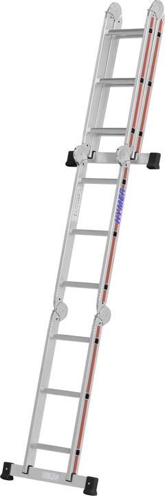 Actual product image Hymer-Leitern Hymer multi-purpose ladder 4 x 3 rungs including platform (Single ladder, 347 cm)