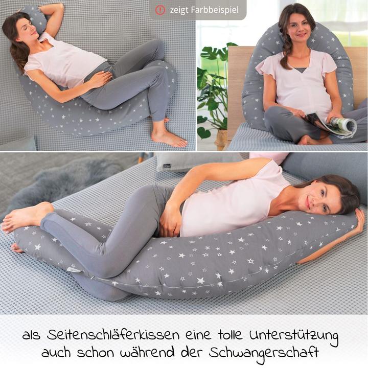 Produktbild Theraline Stillkissen "Das Original" mit Polyester Hohlfaser Füllung inkl. Bezug 190 cm (190 cm)