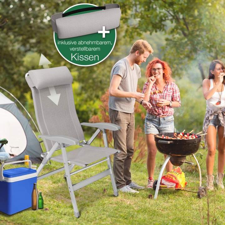 Actual product image Aktivshop Folding chair active camping with leg rest