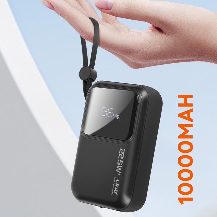 Produktbild LinQ 10.000mAh Powerbank + Lightning- und USB-C-Kabel (10000 mAh)