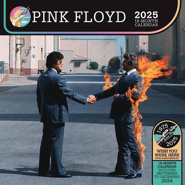 Actual product image Pink Floyd 2025 Square Wall Calendar