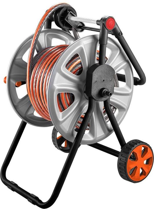 Produktbild Neo Gartenschlauchwagen, Metall, bis 60 m 1/2" Schlauch, mit Schlauchführung (60 m)