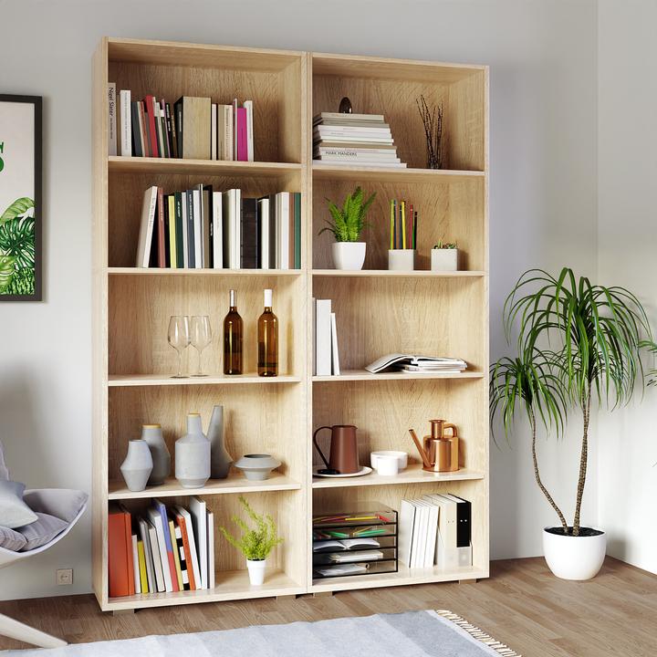Actual product image Casaria Bookcase (190 x 60 x 28 cm)