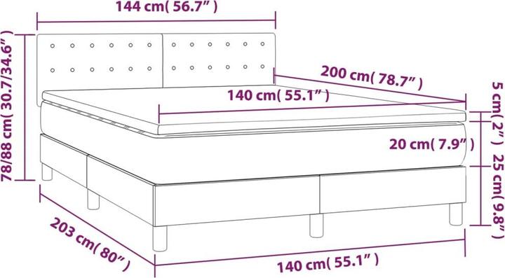 Immagine prodotto VidaXL Alonso (140 x 200 cm, 140 x 200 cm)