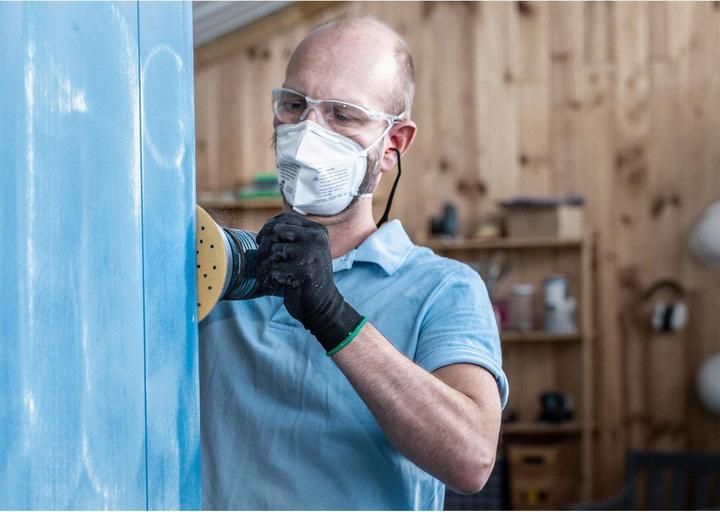 Actual product image Bosch Professional Zubehör EXPERT C470 Sanding paper with 8 holes for random orbital sanders, 125 mm, G 120, 50 pcs. (120)