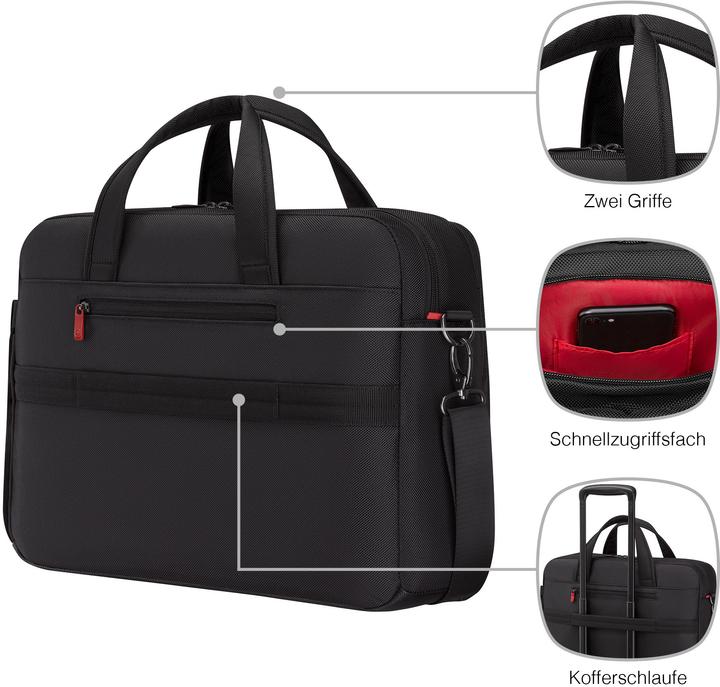 Produktbild Wenger Meteor Brief 16 - 17" Laptop-Tasche mit Tablet-Fach - schwarz (17")