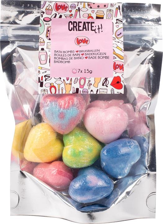 Actual product image Create It! Bath bombs hearts 7-pack