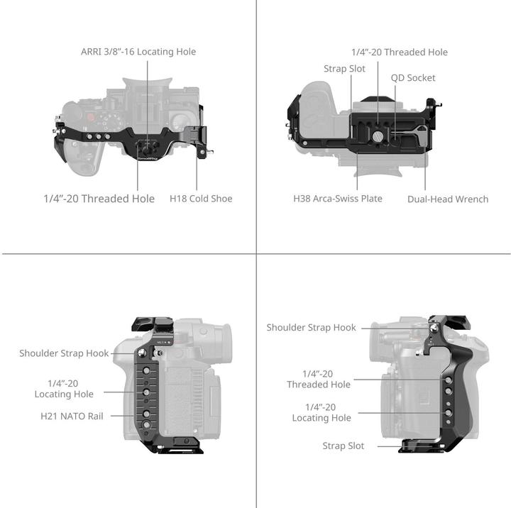 Image du produit SmallRig HawkLock Cage à dégagement rapide pour Panasonic LUMIX GH7 / GH6 4824