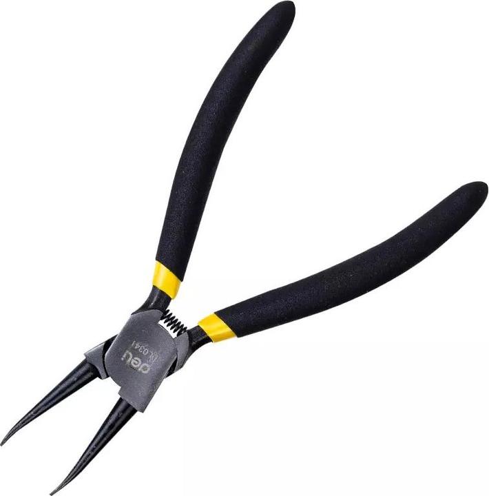 Actual product image Deli Tools Szczypce Segera wewnętrzne, proste EDL0341, 7" (czarne) (177.80 mm)