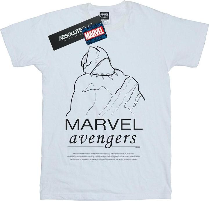 Black Panther Single Line TShirt (3XL)