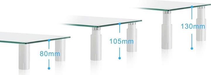 Actual product image Techly Universal glass storage table, 580 x 210 x 130 mm