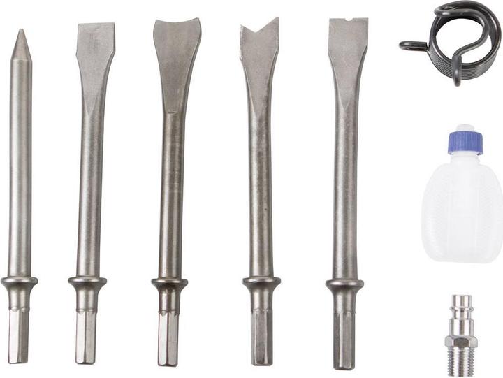 Actual product image Scheppach Compressed air chisel hammer set (Rechargeable battery operated)
