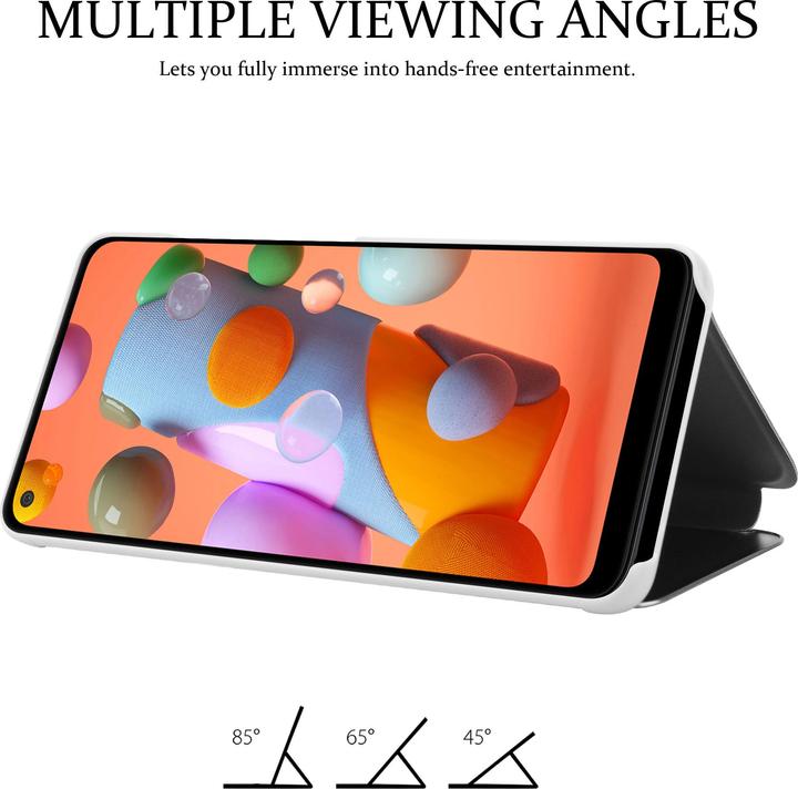 Actual product image Cadorabo Book Smart View Mirror Cover (Samsung Galaxy M11, Samsung Galaxy A11)