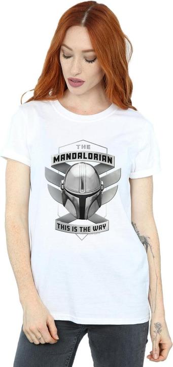 Immagine prodotto Star Wars The Mandalorian This Is The Way Mando Maglietta Ampia Donna (4XL)