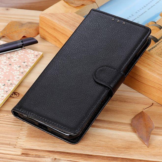 Actual product image MU Classic Litchi Leather Bookcover Series (Oppo A74)