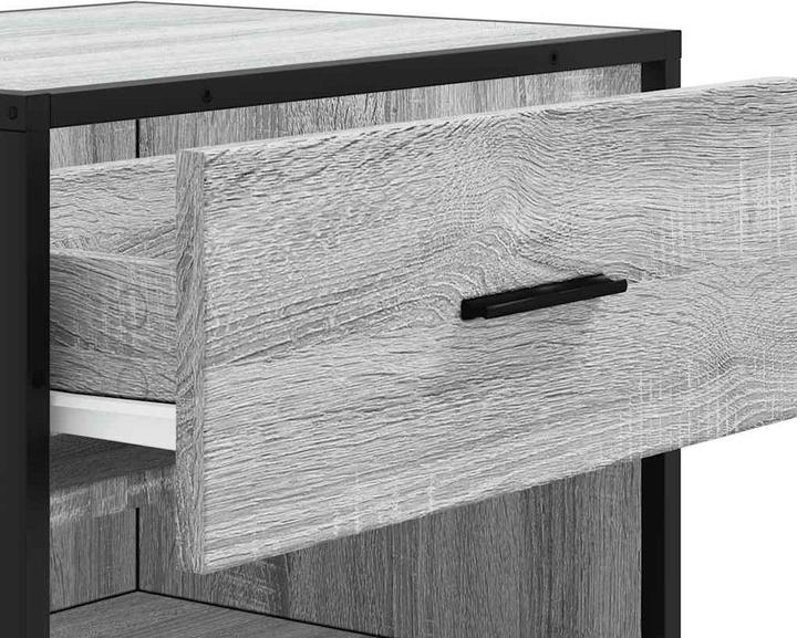 Actual product image VidaXL Shoe rack grey Sonoma 48x38x97.5 cm wood-based material