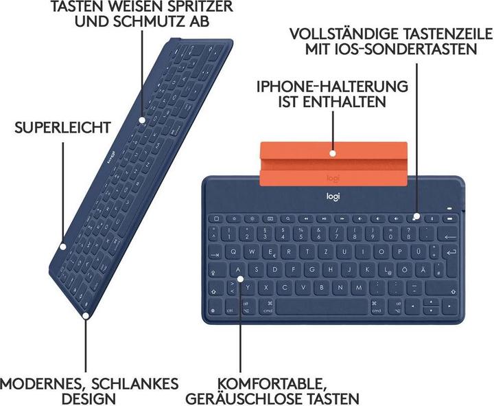 Produktbild Logitech Keys-To-Go (DE, iPad, iPhone, Apple TV)