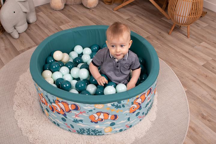 Produktbild Knorrtoys Bällebad soft - "Clownfisch" - 150 balls beige/light mint/dark sea