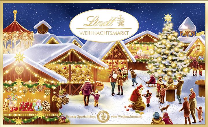 Produktbild Lindt Weihnachtsmarkt Pralinés Assortiert (130 g)