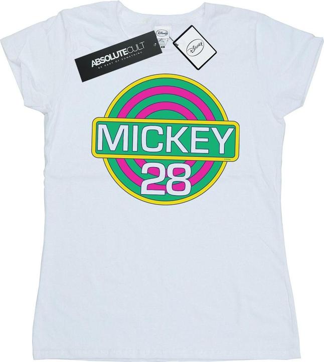 Actual product image Disney Womens/Ladies Mickey Mouse Mickey 28 Cotton T-Shirt (L)