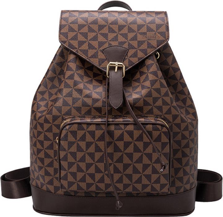 Only-Bags.Store Veganer Lederrucksack, Brauner Rucksack, Vegane Ledertasche, Lederrucksack
