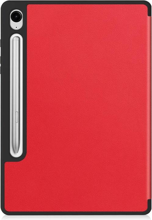 Actual product image Cover-Discount Galaxy Tab S9 / S9 FE - Smart Case silicone red (Galaxy Tab S9)