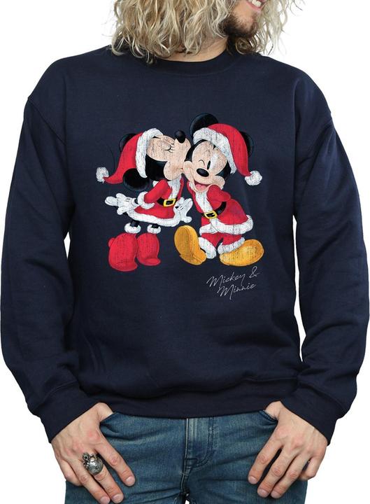 Immagine prodotto Disney Mickey And Minnie Christmas Kiss Felpa Uomo (L)