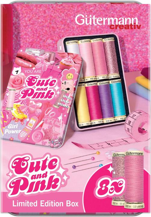 Image du produit Gütermann Boîte Cute and Pink, 8 bobines (10000 m)
