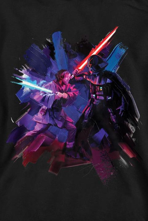 Actual product image Star Wars Unisex Adult Obi Wan Kenobi Vader Painted Sweatshirt (S)